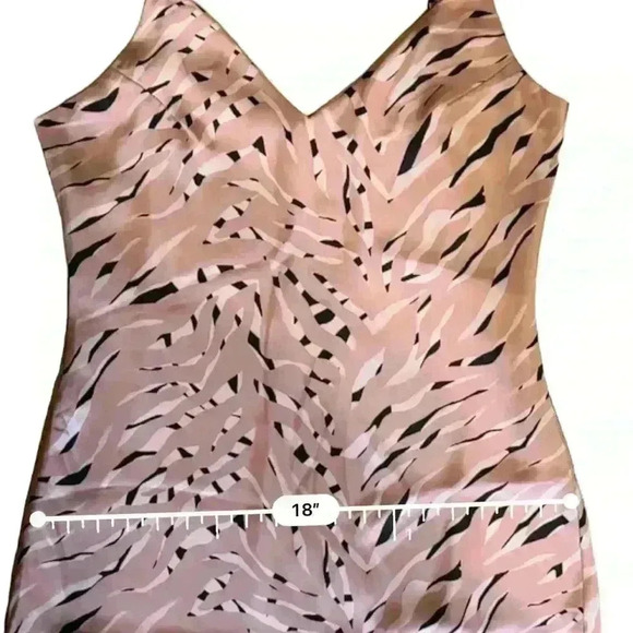 Storia - Heidi Zebra Satin 90’s Slip Dress Sz M - Picture 9 of 10